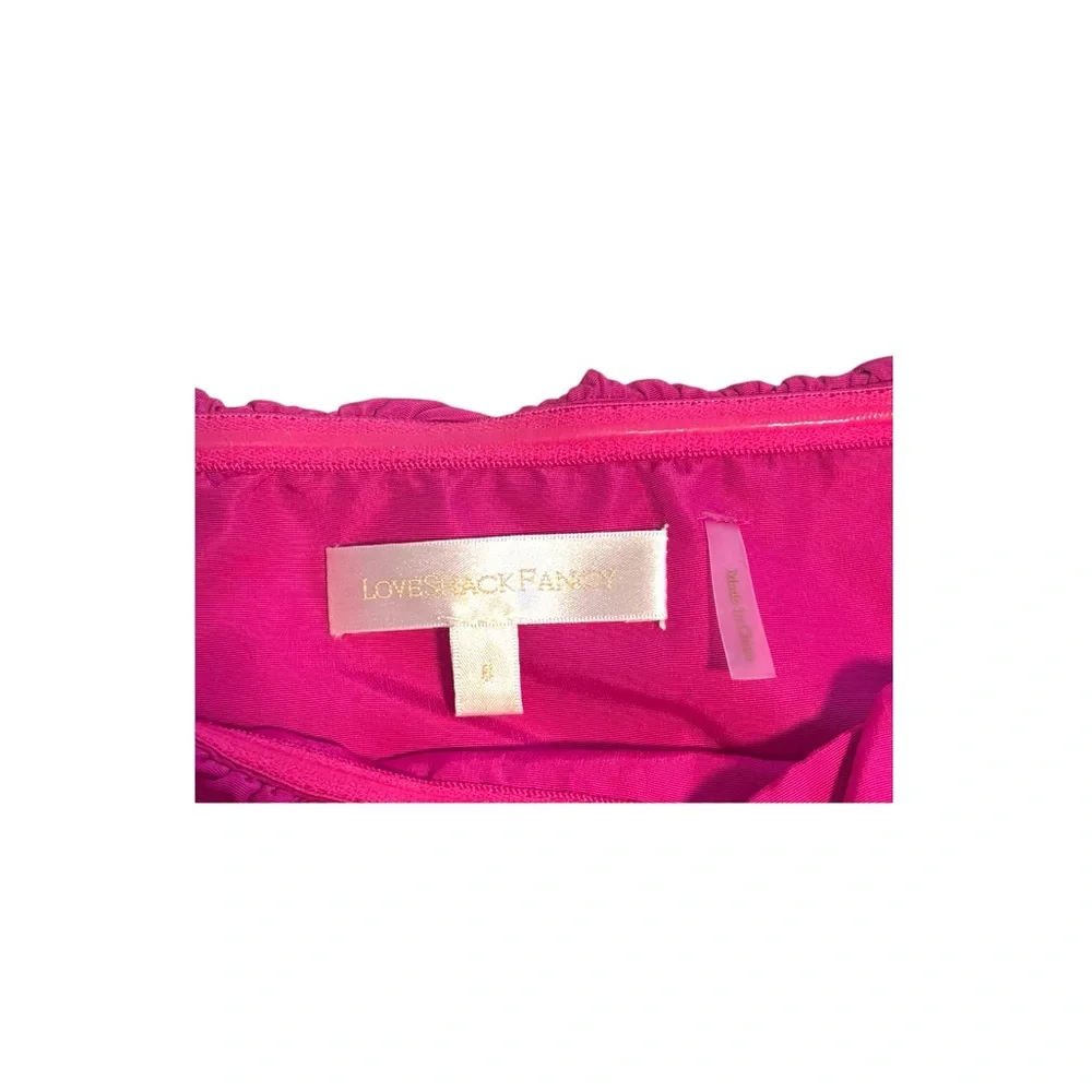 LoveShackFancy Gallant Taffeta Strapless Minidress - Picture 4 of 6